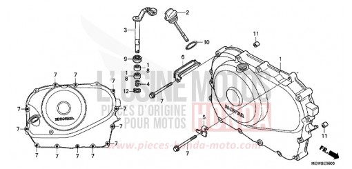 COPERCHIO CARTER MOTORE DESTRO NT700VAB di 2011